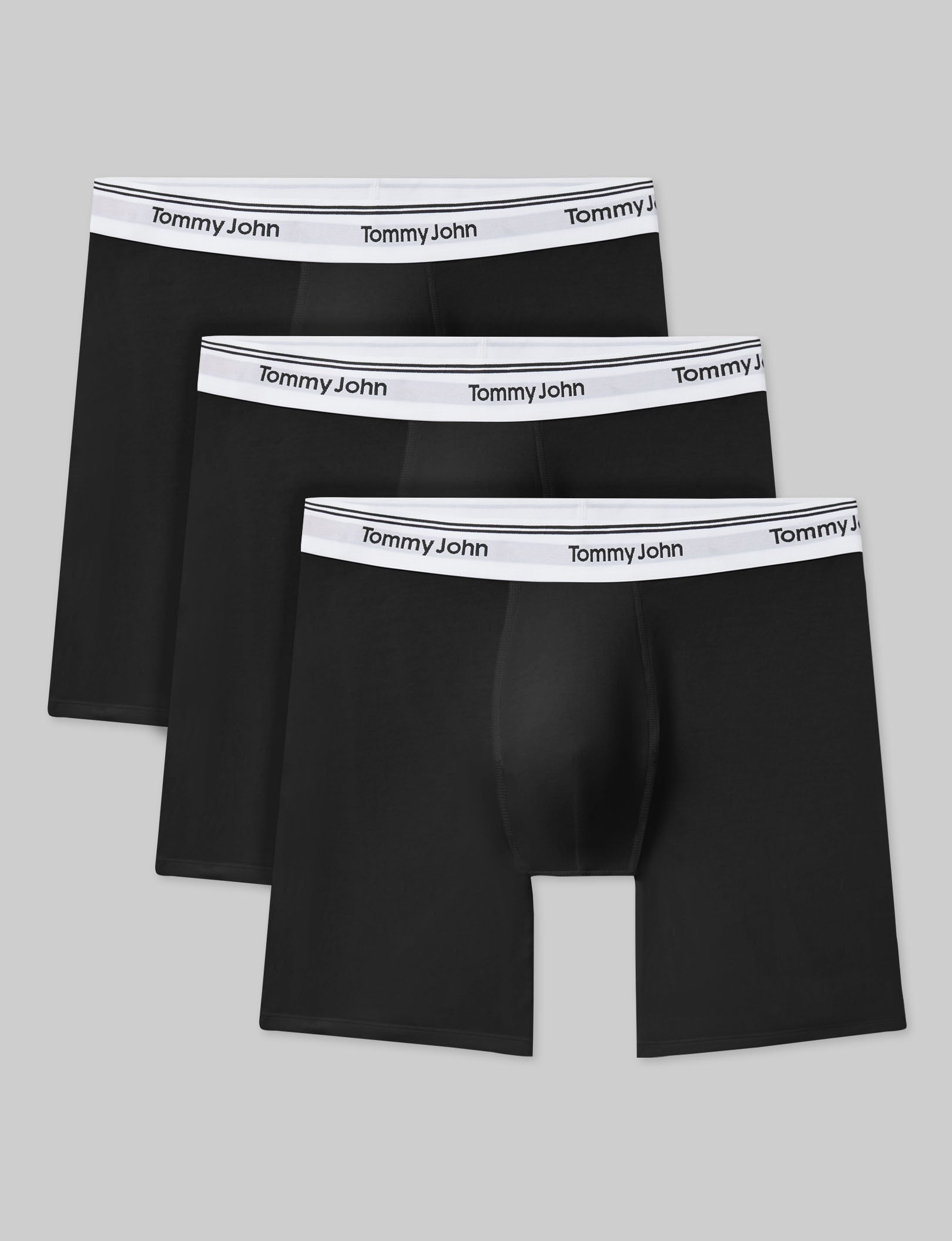 Premium Cotton Mid-Length Boxer Briefs (3-Pack) - Soft, Breathable & Comfortable Underwear for Men - Perfect for Everyday Wear, Workouts & Travel