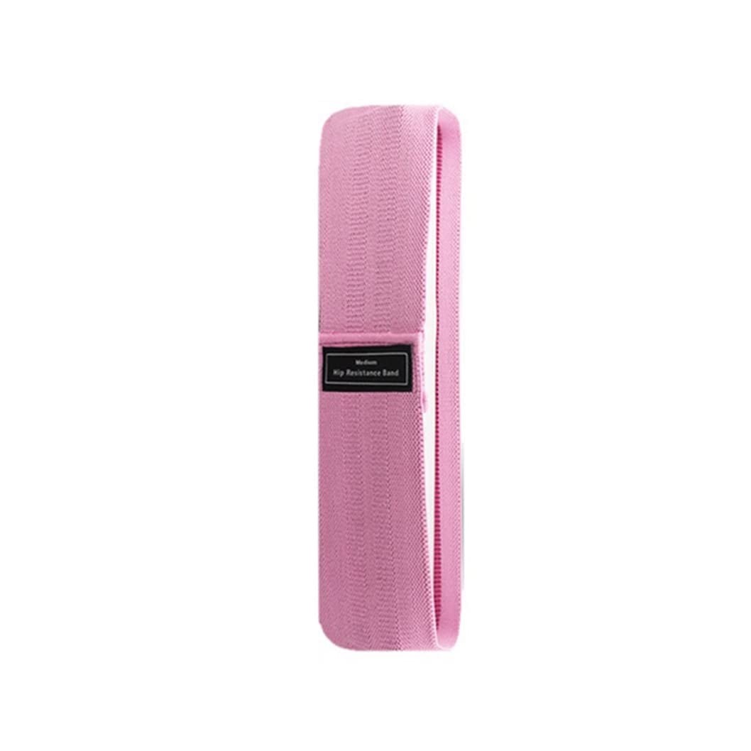 Premium Resistance Bands Set for Yoga, Fitness & Gym Workouts - Elastic Exercise Bands with Hip Circle Expander (5 Different Strengths, 76cm Length, Pink) - Perfect for Home Training, Physical Therapy & Strength Building