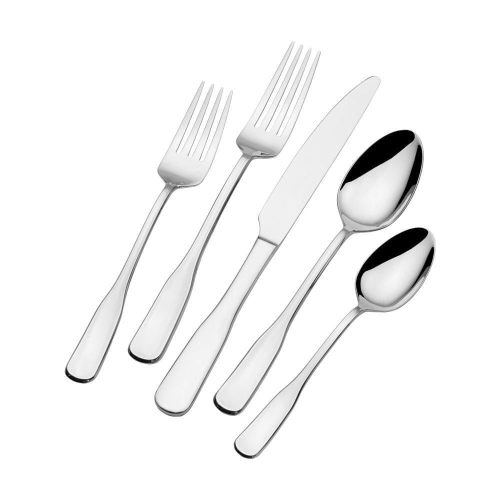 Landyn 20-Piece Stainless Steel Flatware Set - Service for 4 - Elegant Silverware for Everyday Dining, Dinner Parties & Gifts - Dishwasher Safe Cutlery Set
