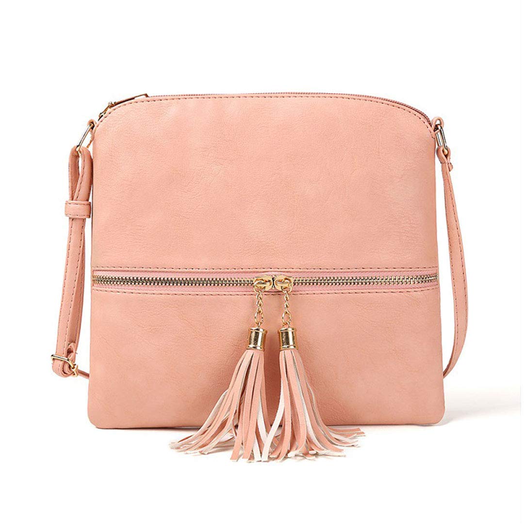 DukeTea Women's Medium Crossbody Bag with Tassel - Stylish Shoulder Purse for Teen Girls, Perfect Gift for Her - Ideal for School, Travel, and Everyday Use