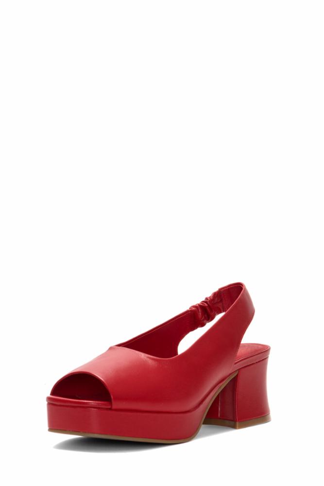Jeffrey Campbell Women's Extendo Red M Platform Boots - Stylish & Comfortable for Parties, Night Out & Fashion Events