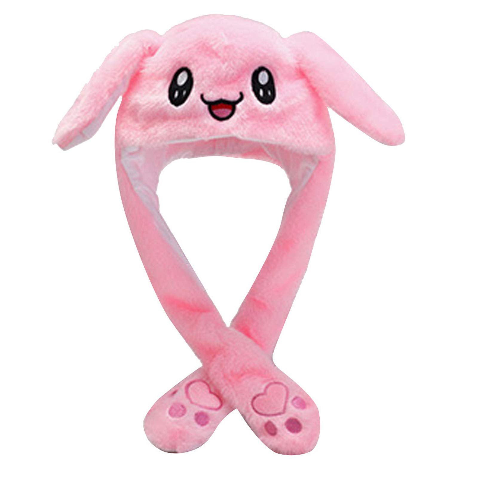 Cute Cartoon Rabbit Hat with Plush Ears - Warm Embroidery Baseball Cap for Women & Girls - Perfect for Winter Fashion, Cosplay, and Outdoor Activities