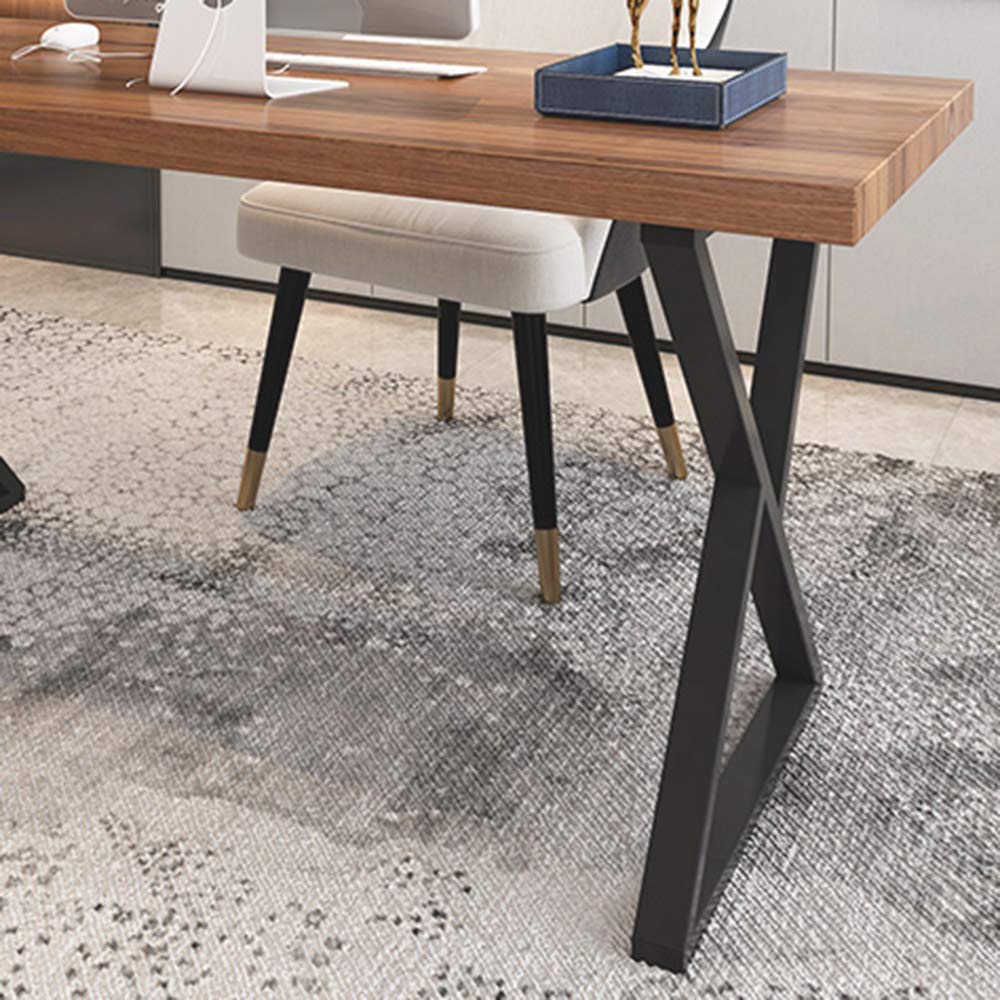 Industrial Metal Table Legs - Heavy Duty Steel X-Shape Desk Legs for Dining Tables, Coffee Tables, Office Furniture & Benches (50x70cm, 1 Piece) - Perfect for Modern, Farmhouse & Industrial Style Home Decor