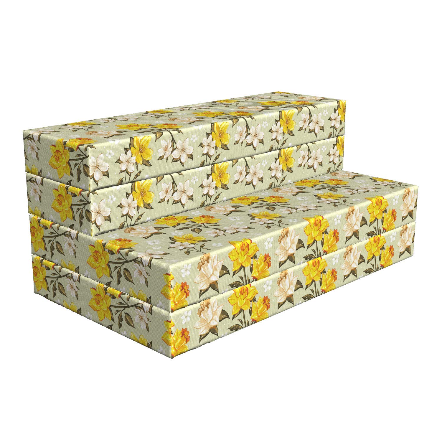 Ambesonne Floral Narcissus Branch Foldable Mattress - 78.7