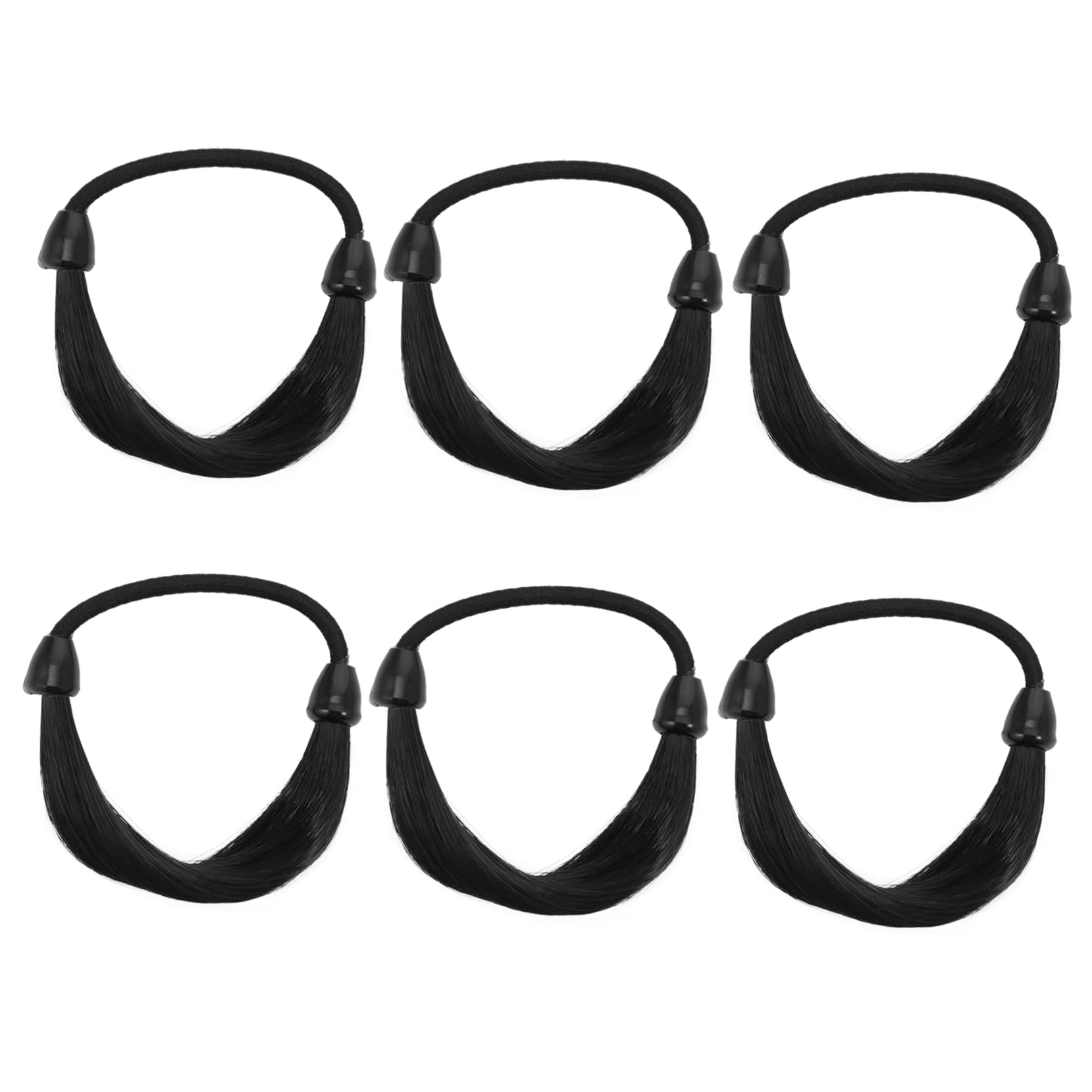 Minkissy 6-Pack Soft Elastic Hair Ties for Women - No Damage Ponytail Holders for Workout, Office & Everyday Use