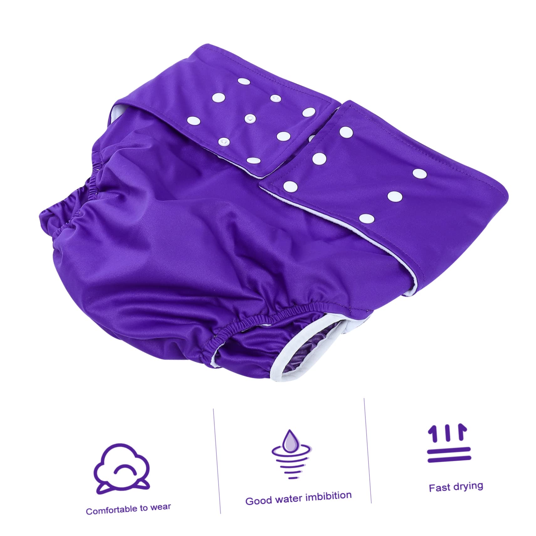 Hemoton 8 Pack Reusable Adult Cloth Diapers for Men & Elderly - Washable Incontinence Underwear for Comfort & Protection - Perfect for Nighttime Use, Travel & Post-Surgery Care