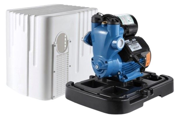 Aiko 200W Automatic Self Priming Booster Water Pump with 2L Tank & Cover - 240V 50Hz - Model WP GK CB200A | Ideal for Home Water Pressure Boosting, Garden Irrigation & Small Farm Use