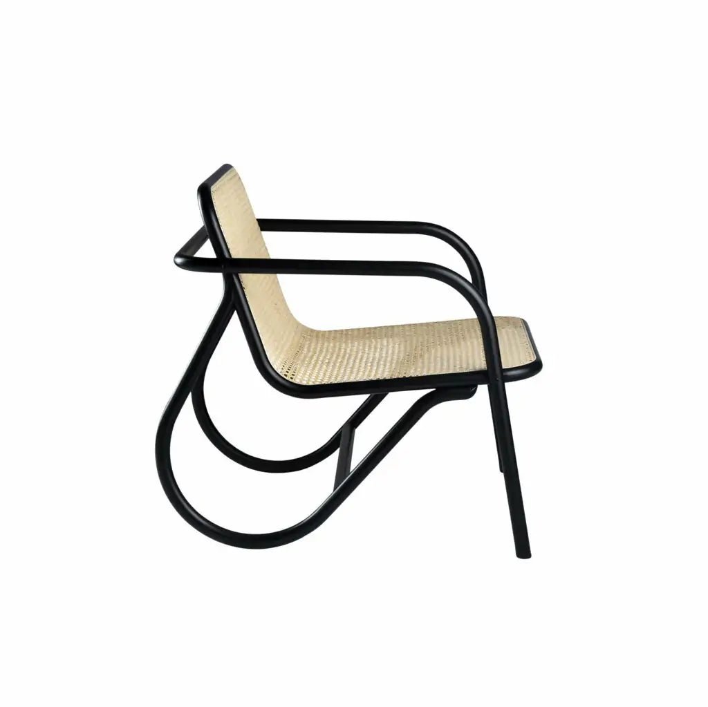 GTV No. 200 Bentwood Lounge Chair - Mid Century Modern Wooden Accent Chair for Living Room, Bedroom, or Office - Perfect for Relaxing, Reading, and Adding Stylish Comfort to Your Home Decor