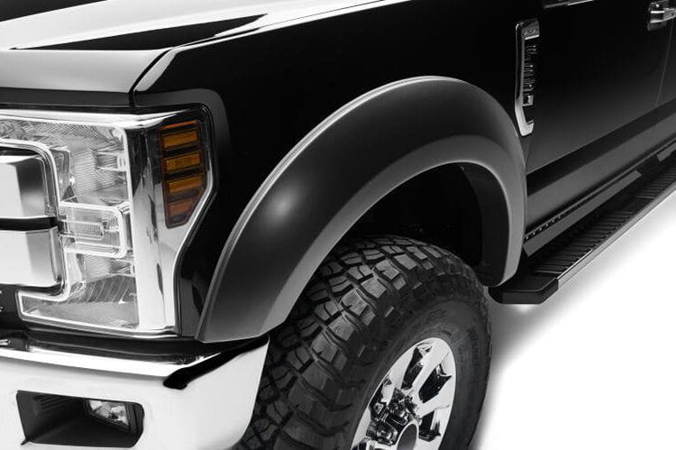 Bushwacker 20943 02 4PC Fender Flares for 2017-2022 Ford F250/F350/F450 Super Duty Trucks - Extended Fender Style for Enhanced Protection & Off-Road Performance