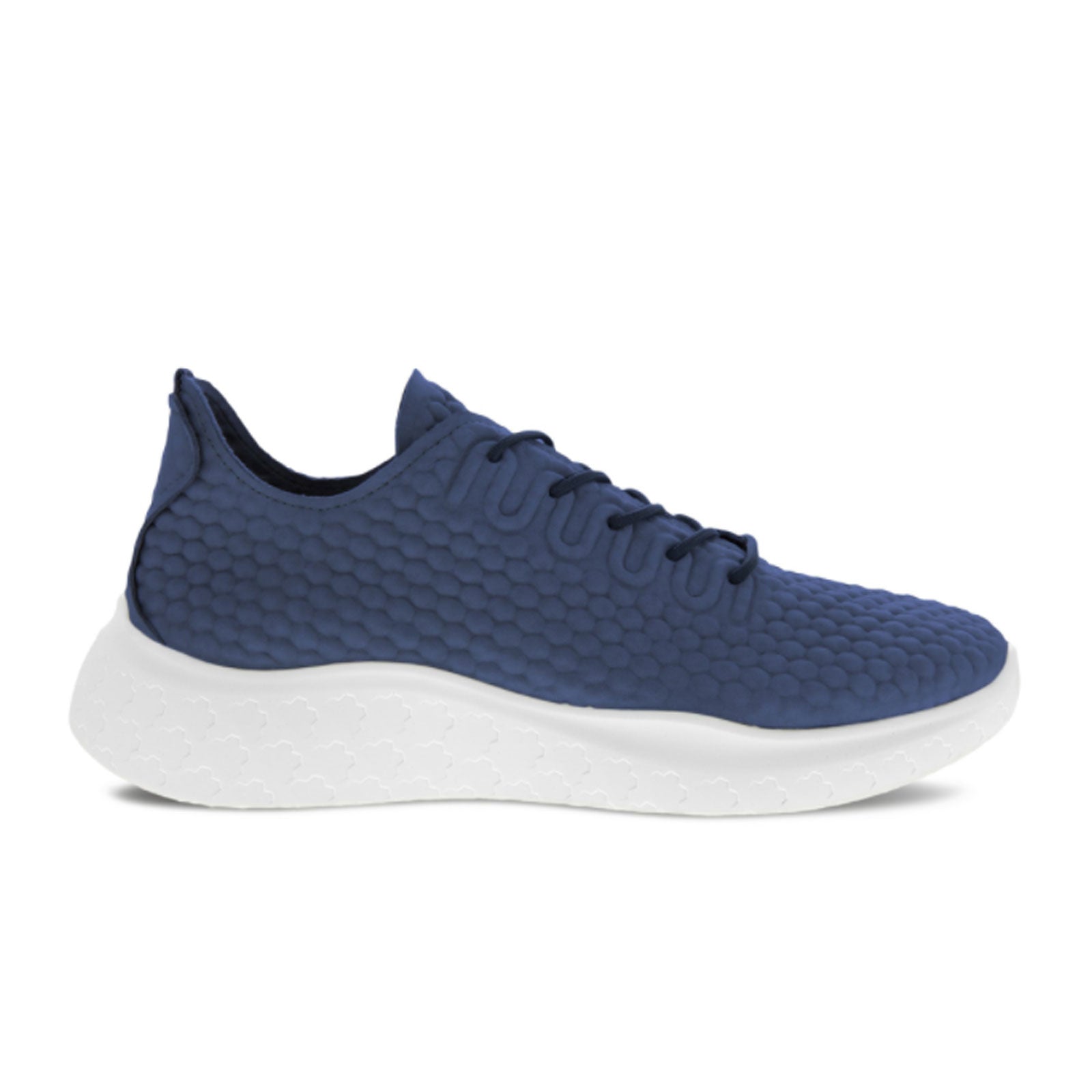 ECCO Men's Therap Nubuck Sneakers in Night Sky - Comfortable Walking Shoes for Work, Travel & Everyday Wear