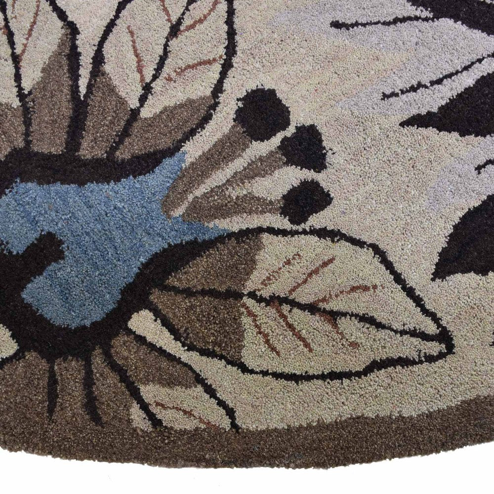 Premium Dianthus Hand Tufted Wool Rug - Soft Floral Design for Living Room, Bedroom & Nursery Decor