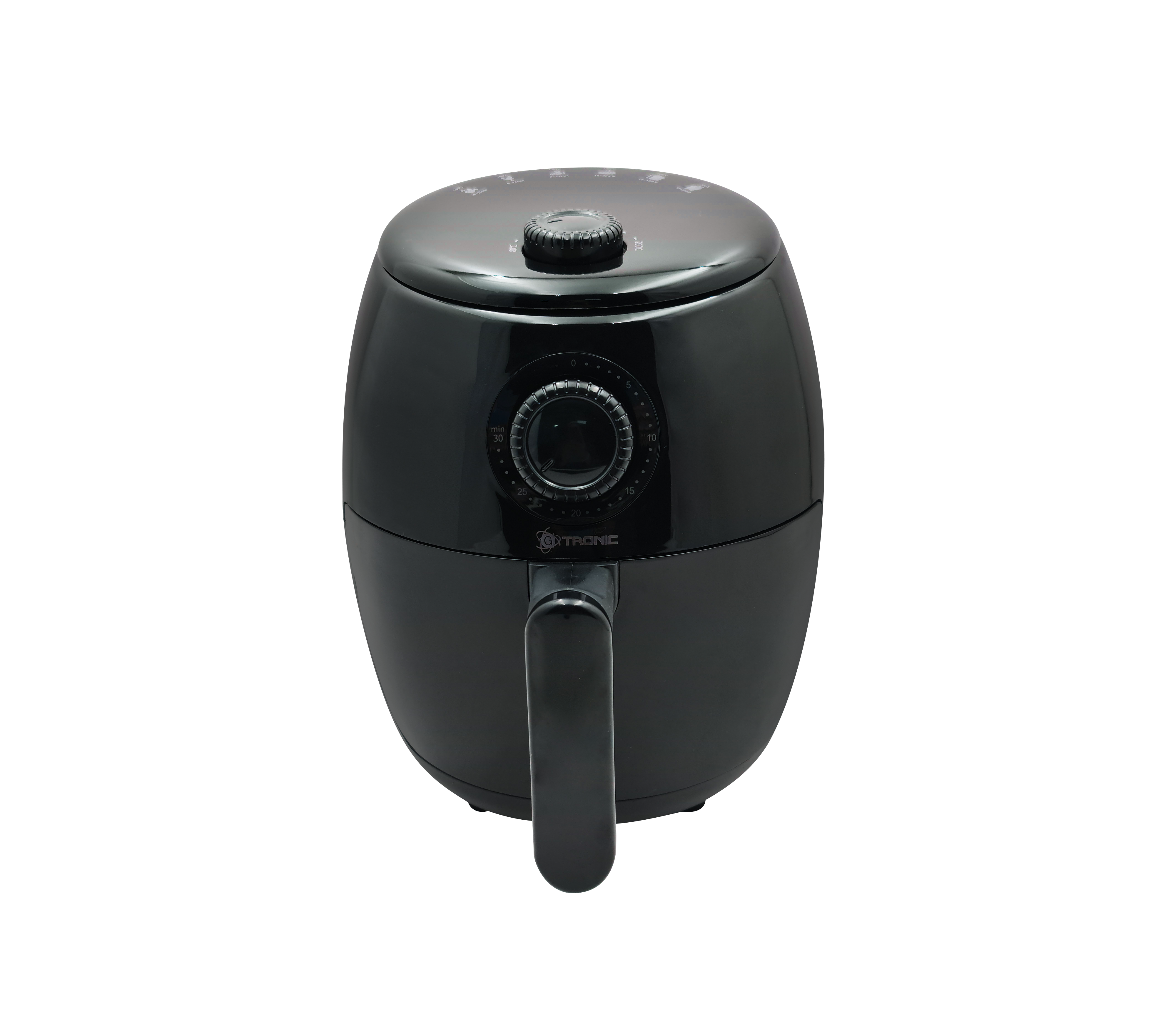 GTronic 2.0L 1000W Manual Air Fryer Black - Healthy Oil-Free Cooking for Family Meals, Snacks & Quick Meals