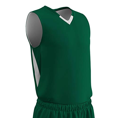Forest Green, White