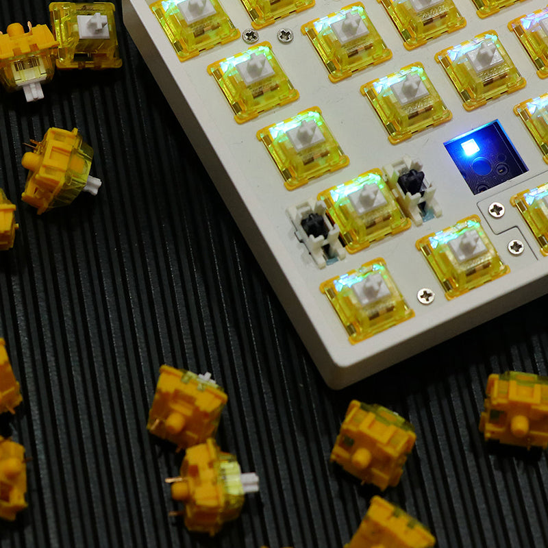 Ajazz Diced Fruit Mechanical Keyboard Switches - Banana Tactile Switches for Gaming & Typing | Perfect for PC, Mac & Custom Keyboards