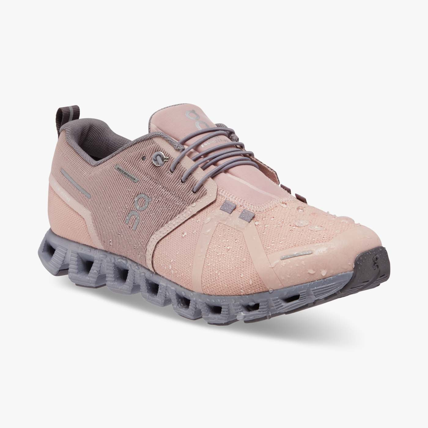 On Running Women's Cloud 5 Waterproof Running Shoes - Lightweight & Breathable for Trail & Road - Rose/Fossil Color - Perfect for Jogging, Hiking & Outdoor Activities