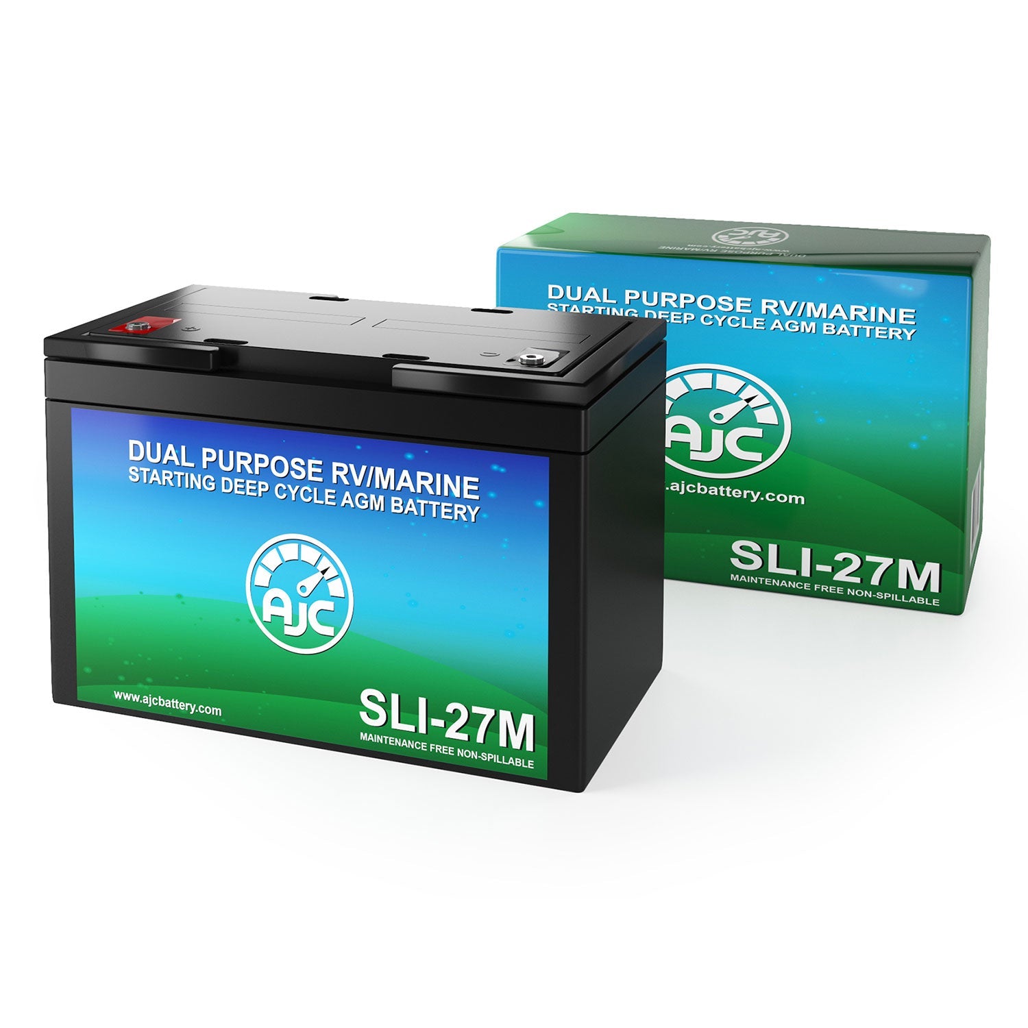 AJC Battery Replacement for Allis Chalmers 5220 27M Lawn Mower & Tractor - 12V Heavy-Duty Power Solution for Outdoor Equipment, Perfect for Mowing, Landscaping and Farm Work