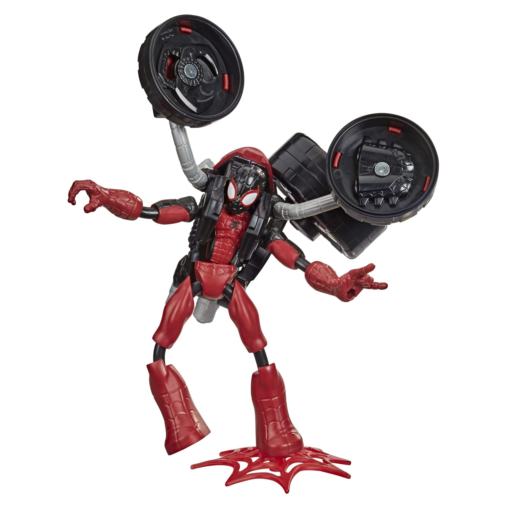 Spider-Man Marvel 6-inch Bend & Flex Action Figure with 2-in-1 Motorcycle - Flexible Superhero Toy for Kids Ages 4+ | Role Play, Collectible Gift & Marvel Adventure Play