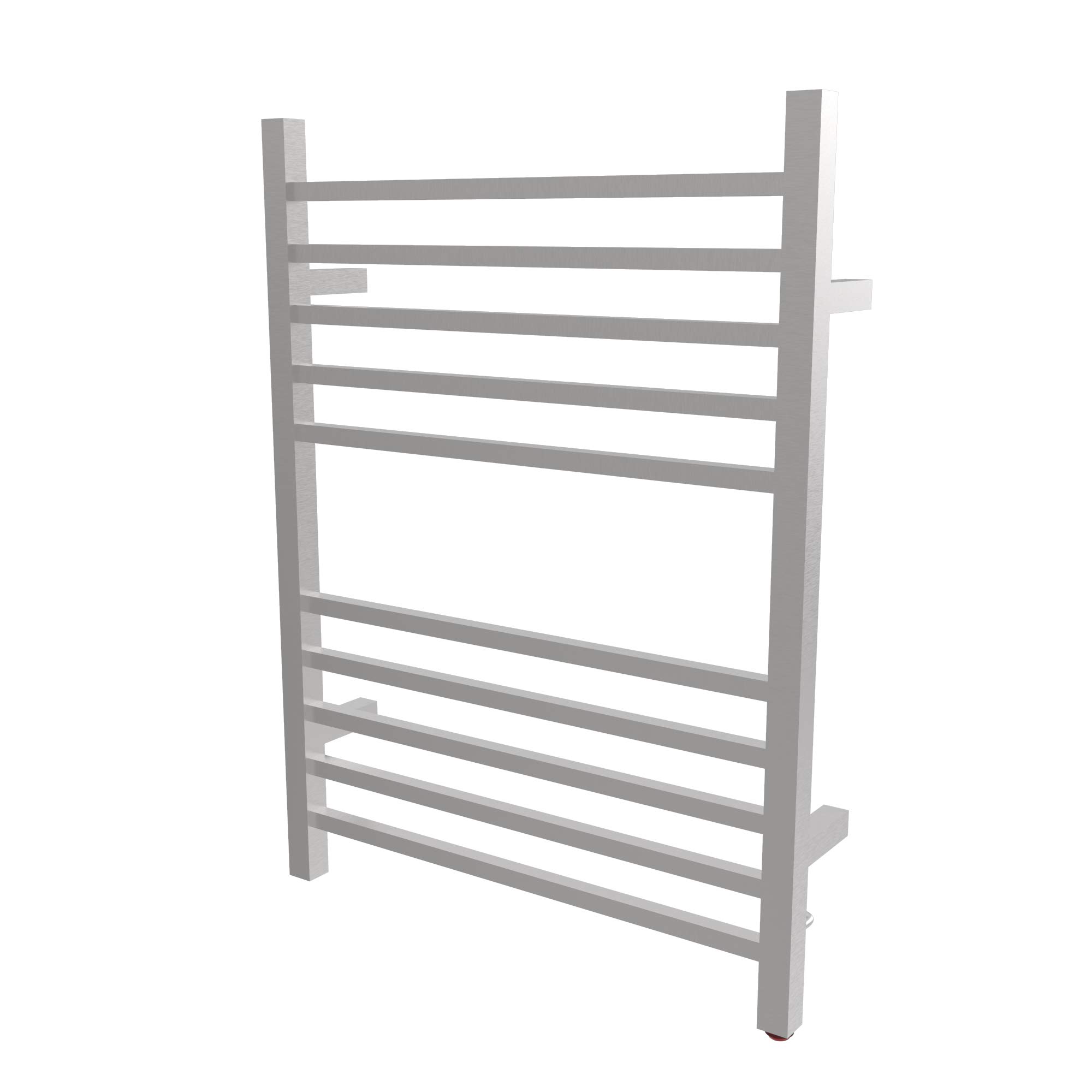 Amba Radiant Square RSWP-B 10-Bar Plug-in Towel Warmer in Brushed Nickel - Premium Bathroom Heater for Spa, Hotel & Luxury Home Use