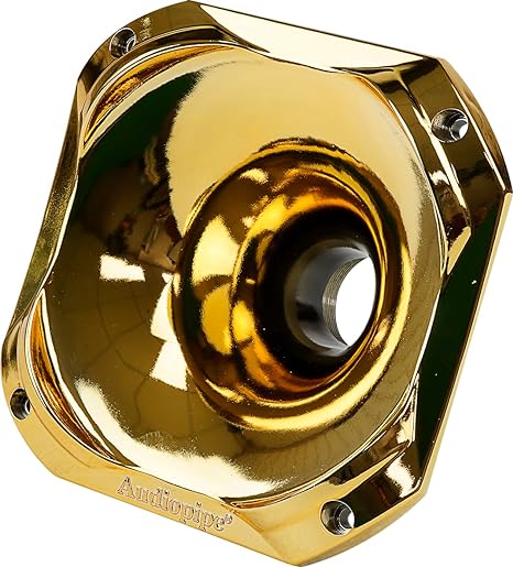 Eye Candy Colors High Frequency Horn (APH 5757 GLD) - Premium Gold Speaker for Home Audio, DJ Equipment & Live Performances