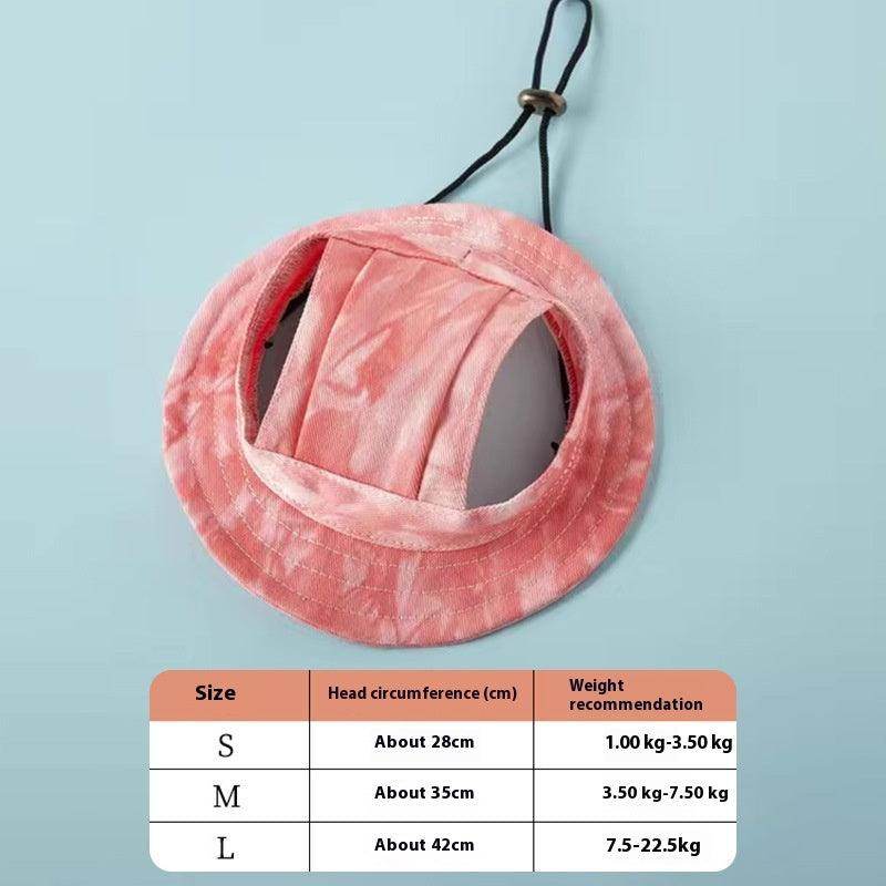 Adjustable Fisherman Hat for Dogs & Cats - Sun Protection Pet Hat with Ear Holes - Perfect for Outdoor Walks, Beach Trips & Photo Shoots (820980809274)