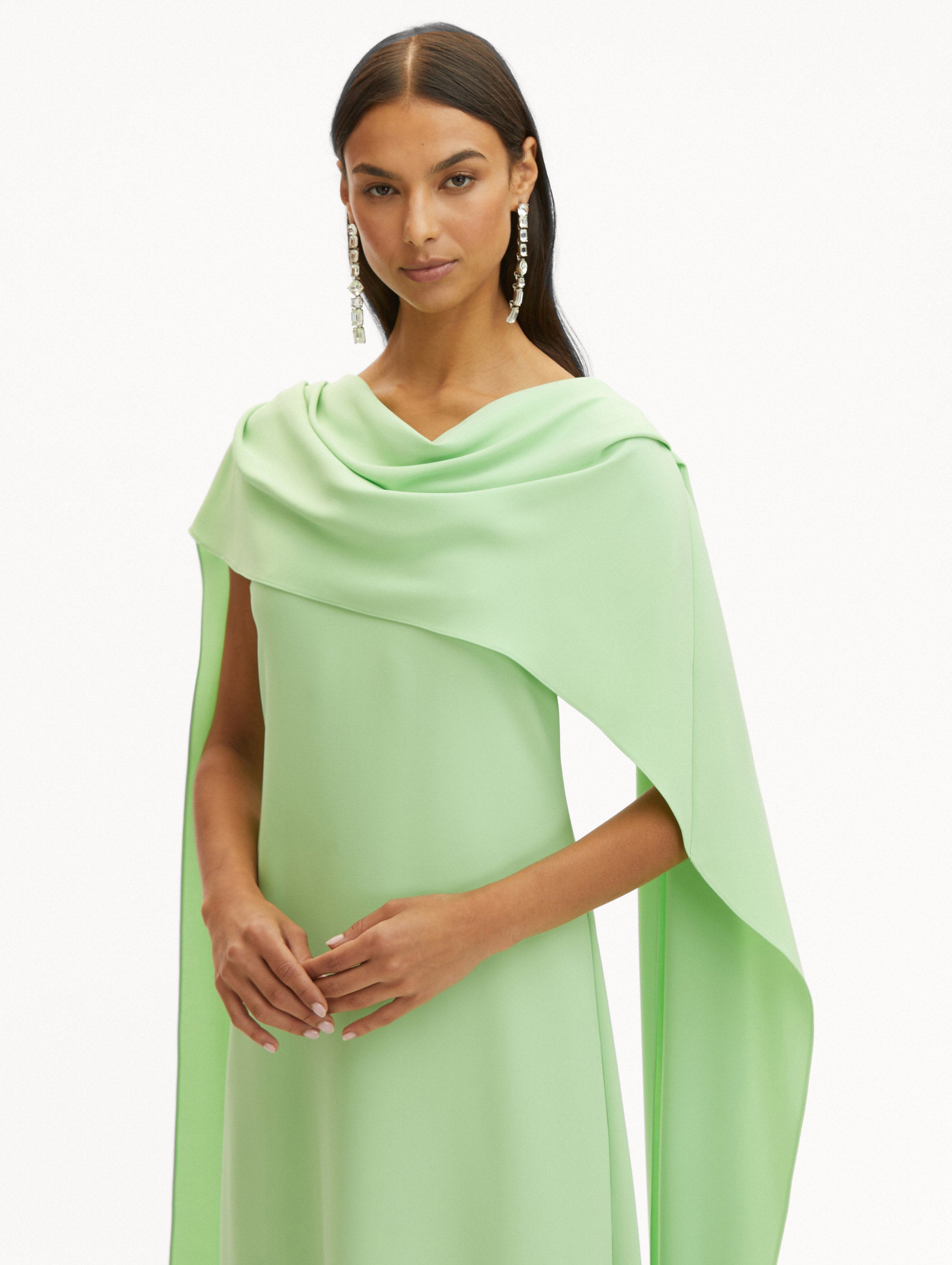 Elegant Drape Back Georgette Caftan Dress for Women - Flowy Boho Maxi Dress for Beach, Party & Special Occasions