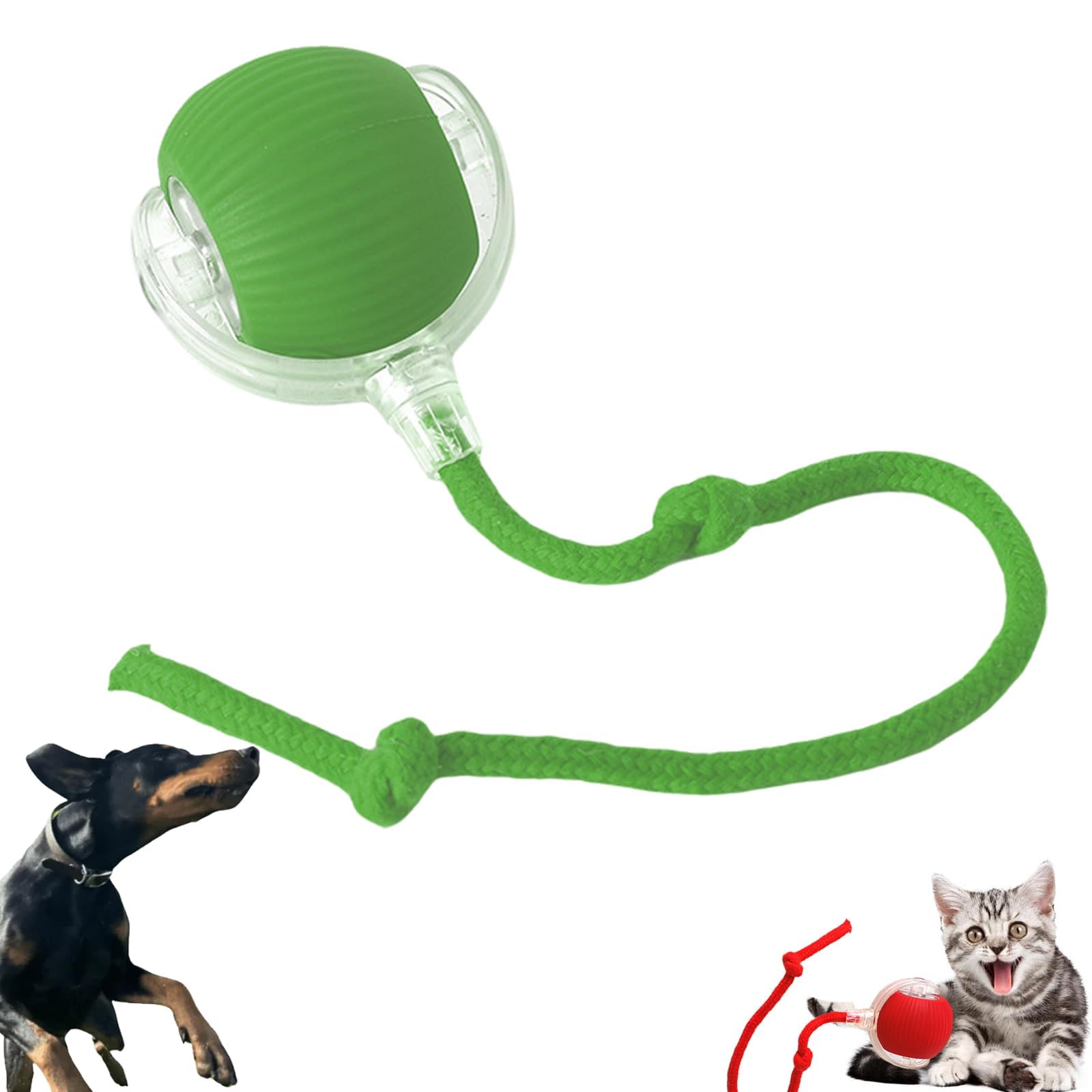Chewie Viral Interactive Rolling Dog Ball - Motion Activated 360° Self-Moving Pet Toy for Dogs & Cats - Perfect for Indoor Play, Exercise, and Mental Stimulation