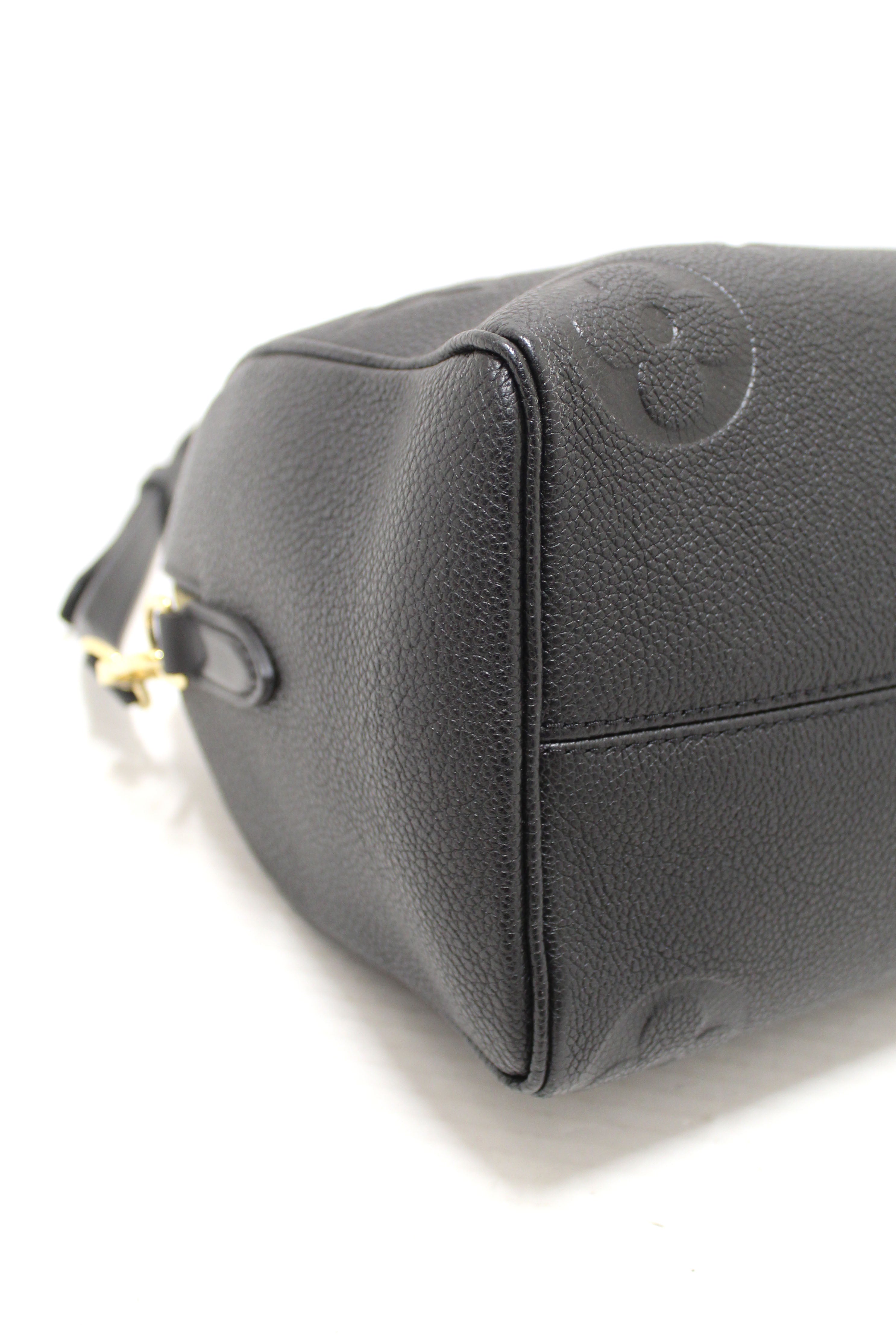 Authentic Louis Vuitton Black Empreinte Leather Speedy 25 Bandouliere Crossbody Bag - Luxury Handbag for Women, Perfect for Work, Travel & Everyday Use