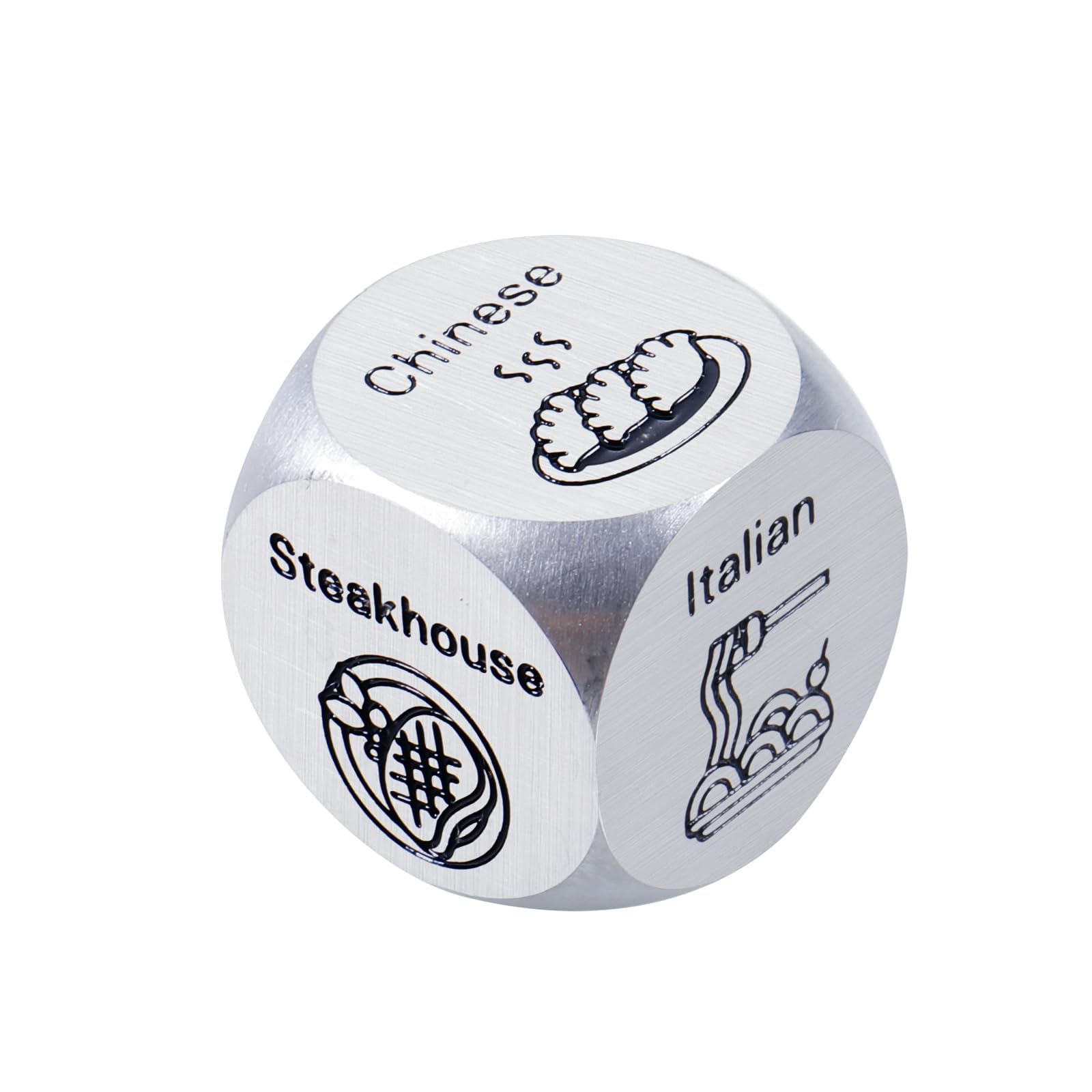 Food Decision Dice - Fun Movie Night Game for Couples, Unique Gag Gift for Boyfriend & Husband, Easter Basket Gift Idea for Men, Adult Dice Game for Date Nights & Parties - Perfect Anniversary Wedding Gift for Men Who Have Everything - Great for Romantic Dinners, Game Nights & Special Occasions