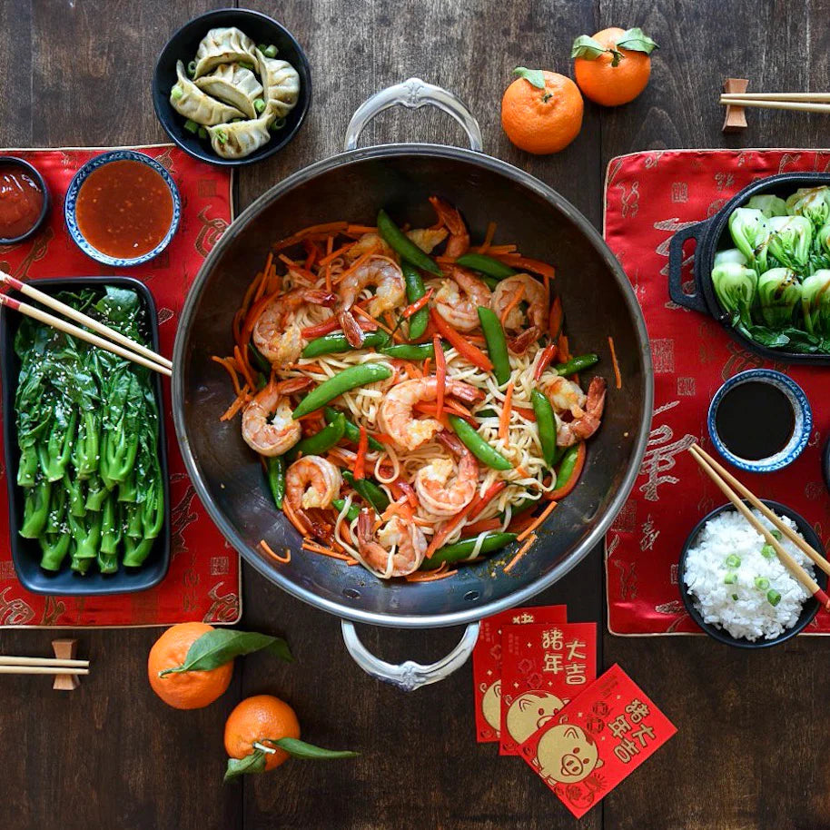 Nano Bond Wok - Non-Stick Carbon Steel Wok Pan for Stir Frying, Sautéing & Deep Frying - Perfect for Asian Cooking, Home Kitchen & Restaurant Use