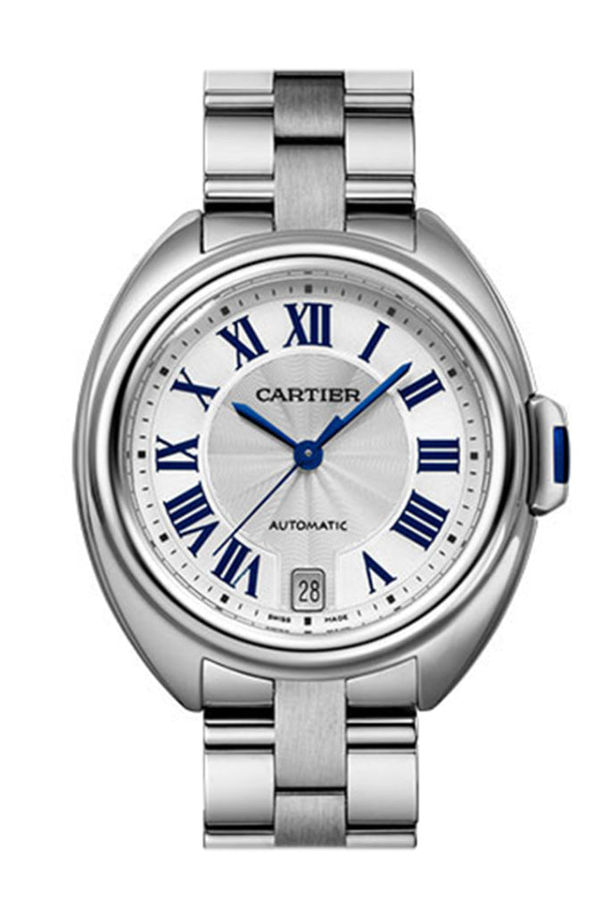 Cartier Cle de Cartier Midsize Automatic Silver Dial Stainless Steel Ladies Watch WSCL0006 - Elegant Luxury Timepiece for Women, Perfect for Formal Events & Special Occasions