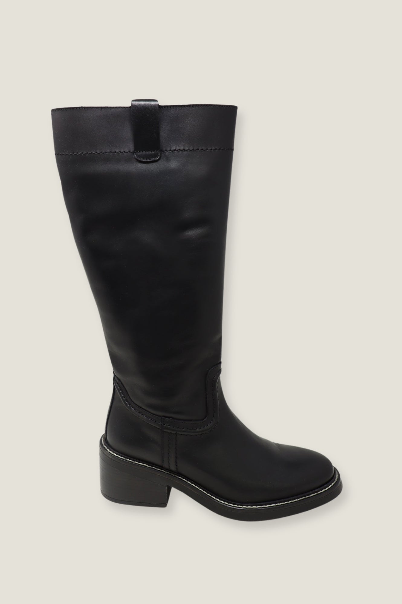 ALPE Trento Women's Knee High Leather Boots - Black | Stylish & Comfortable for Winter, Fall & Casual Outfits