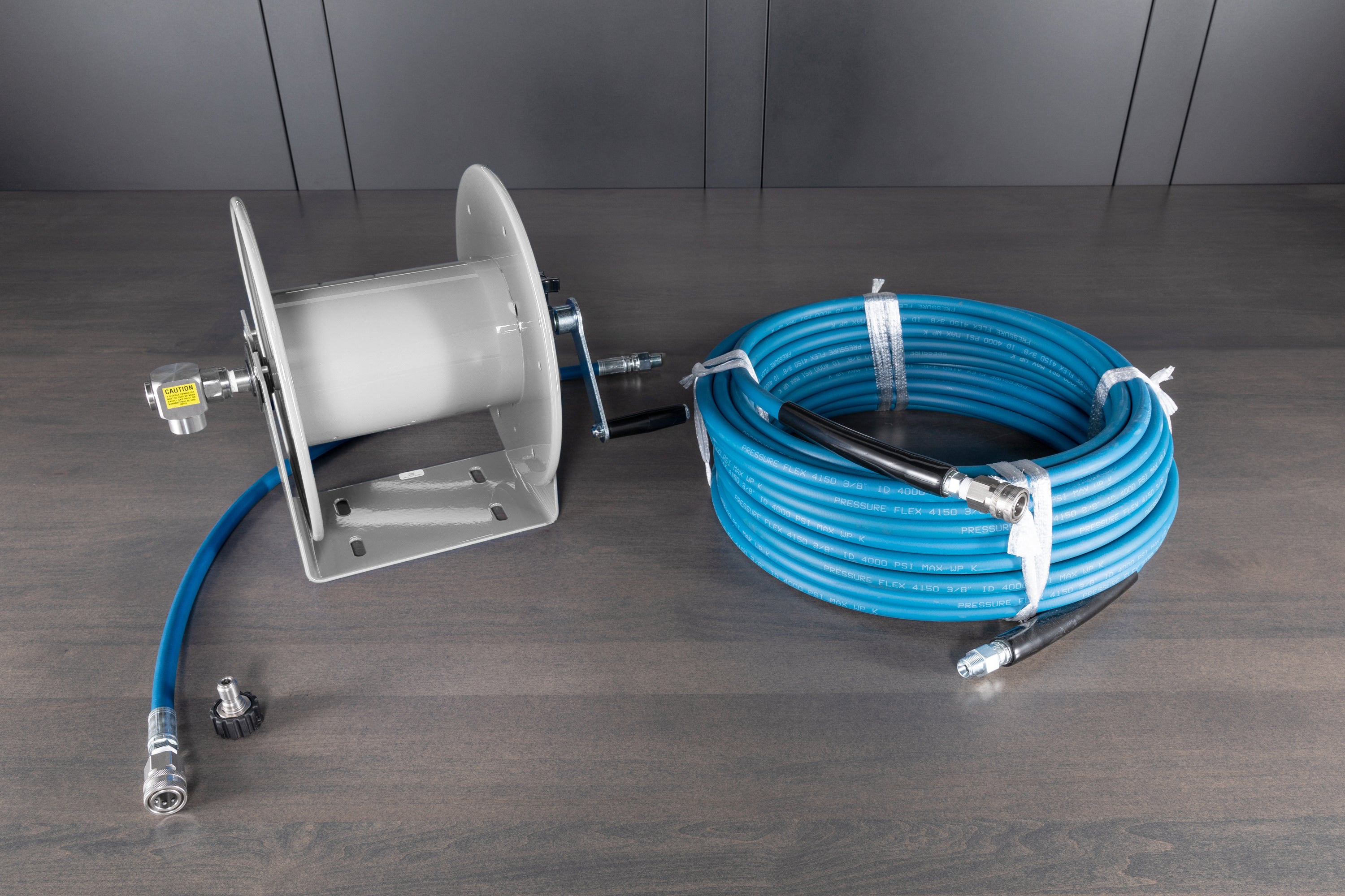 Upgraded Wall Mount Hose Reel Kit - Heavy Duty Garden Hose Holder for Outdoor Watering, Car Washing & Yard Cleaning