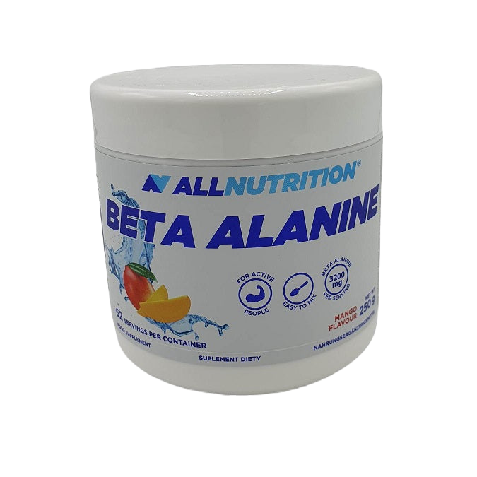 Allnutrition Beta Alanine Powder 250g - Pre-Workout Supplement for Muscle Endurance & Performance - Perfect for Gym, Running & Athletic Training