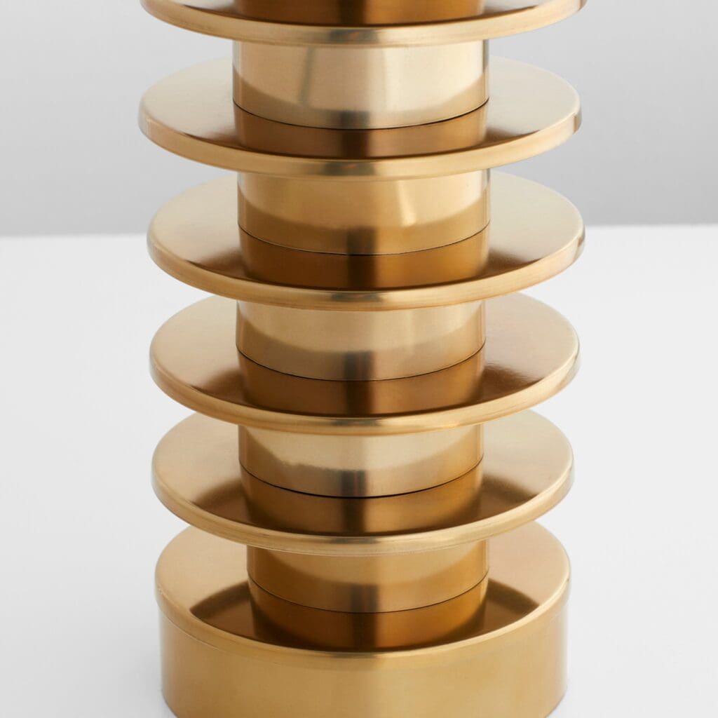 Cyan Design 11390 Alessio Brass Table Lamp – Elegant Home & Office Lighting for Living Room, Bedroom, or Study