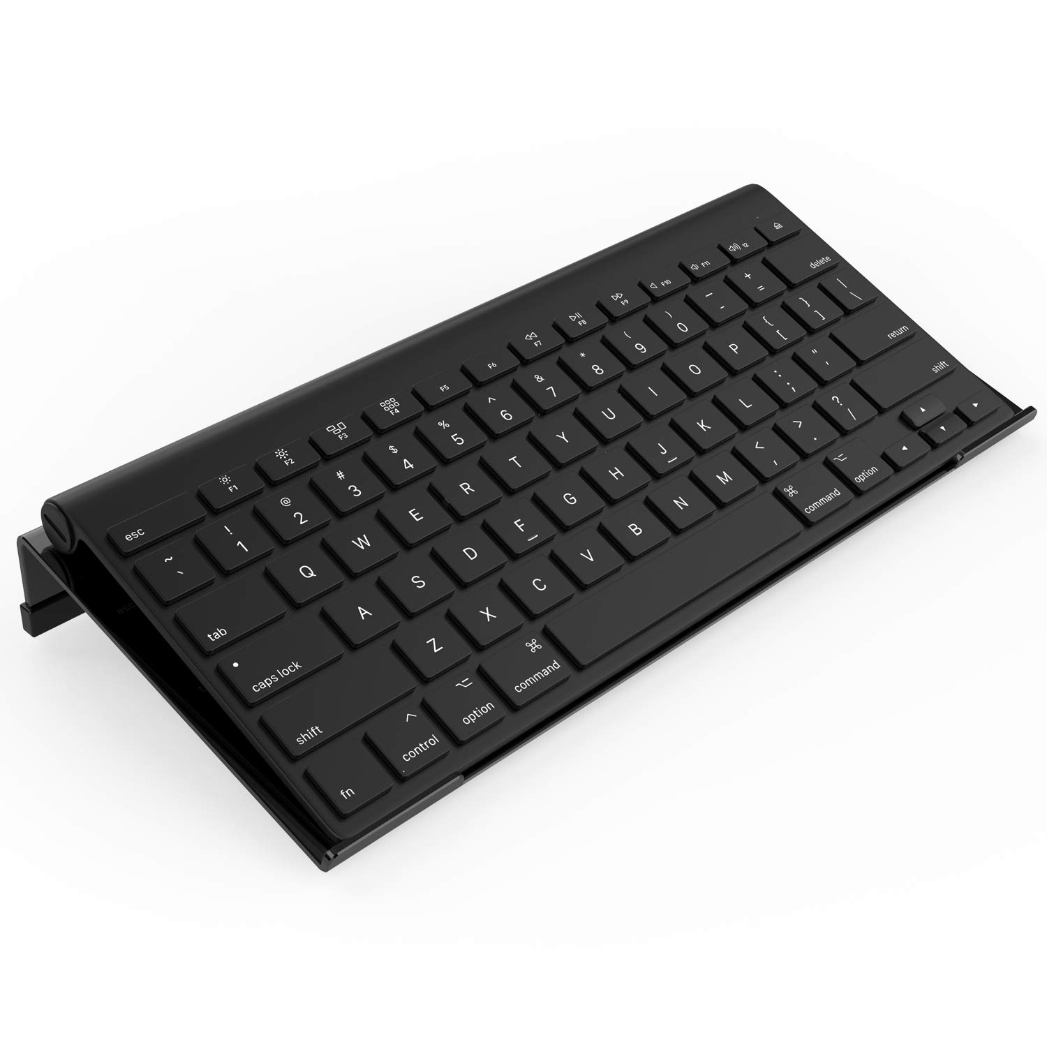 11.8'' x 5.1'' Mini Acrylic Keyboard Stand with Black Silicone Strip - Universal Compact Keyboard Tray for 78 Keys - Perfect for Office, Home & Gaming Setup