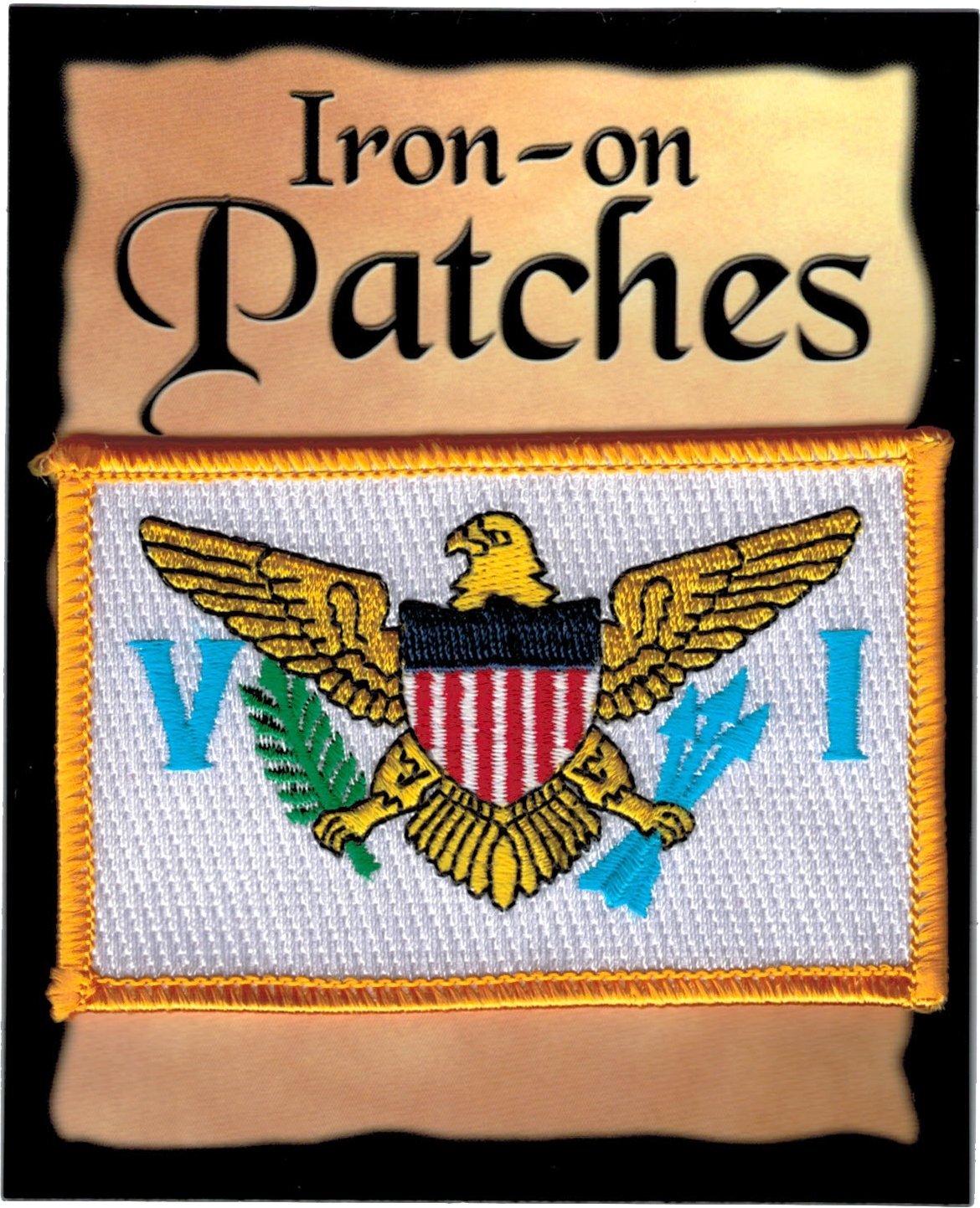 Virgin Islands Embroidered Iron-On Patch - Custom Sew-On Badge for Hats, Jackets & Bags - Perfect for DIY, Travel Souvenirs & Gifts