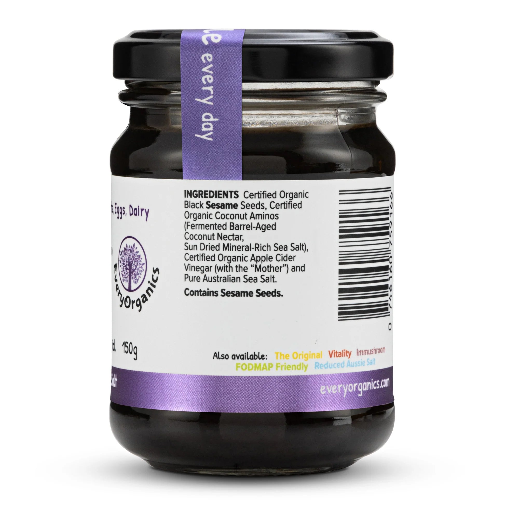 EveryMite Baby Low FODMAP & Reduced Salt Peanut Butter Spread - 150g | Gentle on Sensitive Tummies | Perfect for Baby Food, Snacks & Allergy-Friendly Diets