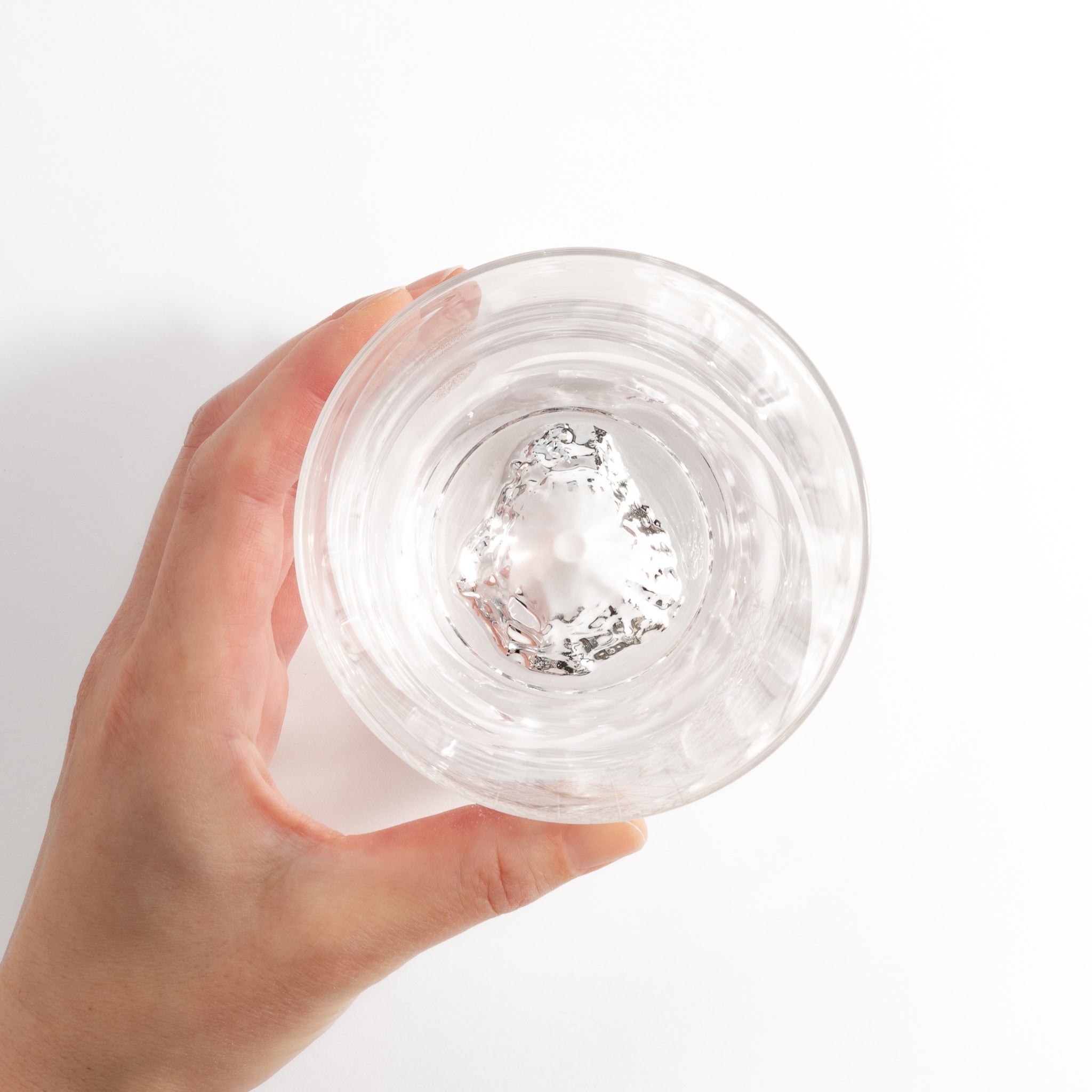 Tajima Mount Fuji Rocks Glass - Japanese Whiskey Tumbler with Breeze Design - Perfect for Scotch, Bourbon & Cocktail Drinking at Home Bar or Gift Giving
