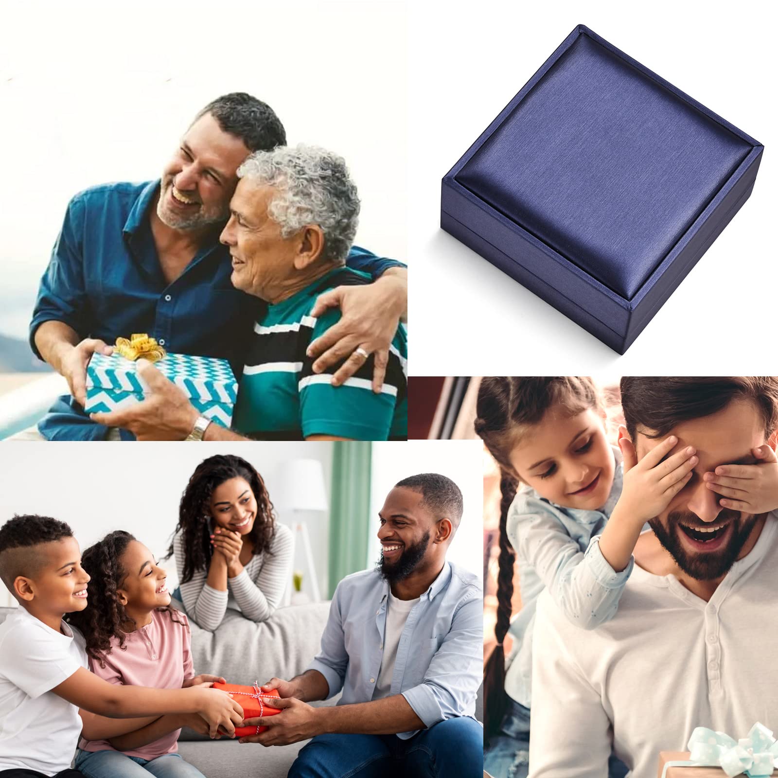 Personalized Leather Bracelets for Men - Custom Engraved Name Beads, Jewelry Box Included | Unique Gifts for Dad, Grandpa, Uncle | Perfect for Father's Day, Christmas, Thanksgiving & Special Occasions | Family, BFF & Couple Bracelets for Meaningful Gifting