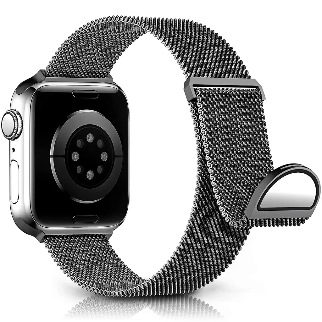 Upgraded Milan Loop Stainless Steel Watch Band - Premium Replacement Strap for Apple Watch, Fitbit & More | Perfect for Workouts, Office & Everyday Wear