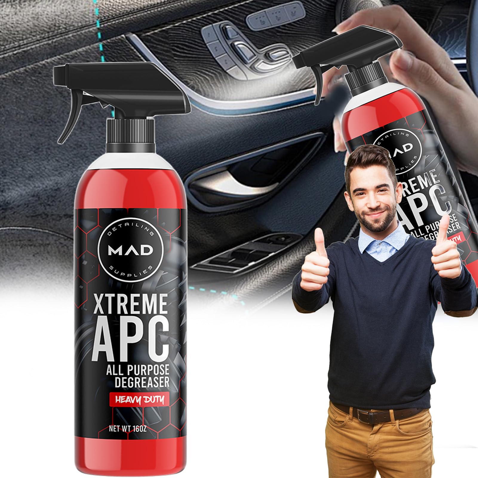 Xtreme APC All-Purpose Cleaner & Degreaser Spray - Heavy Duty Dirt & Grease Remover for Home, Garage, and Workshop (1 Pack) - Perfect for Kitchen, Bathroom, and Automotive Cleaning