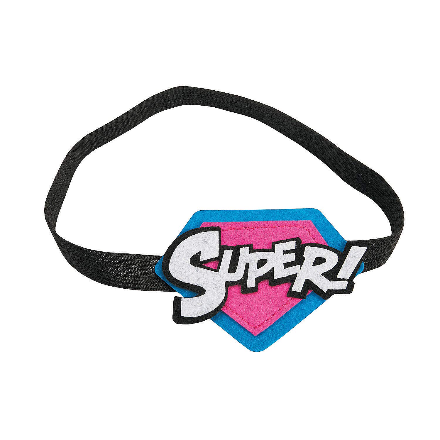 Superhero Girl Headbands for Birthday Party - 12 Pack Fun Costume Hair Accessories for Kids Dress Up & Cosplay