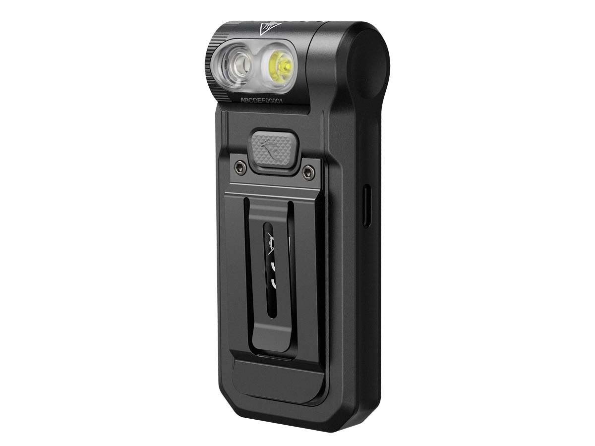 Fenix SW05R UV Clip On Flashlight with Ultraviolet Light - Perfect for Camping, Hiking, and Outdoor Adventures