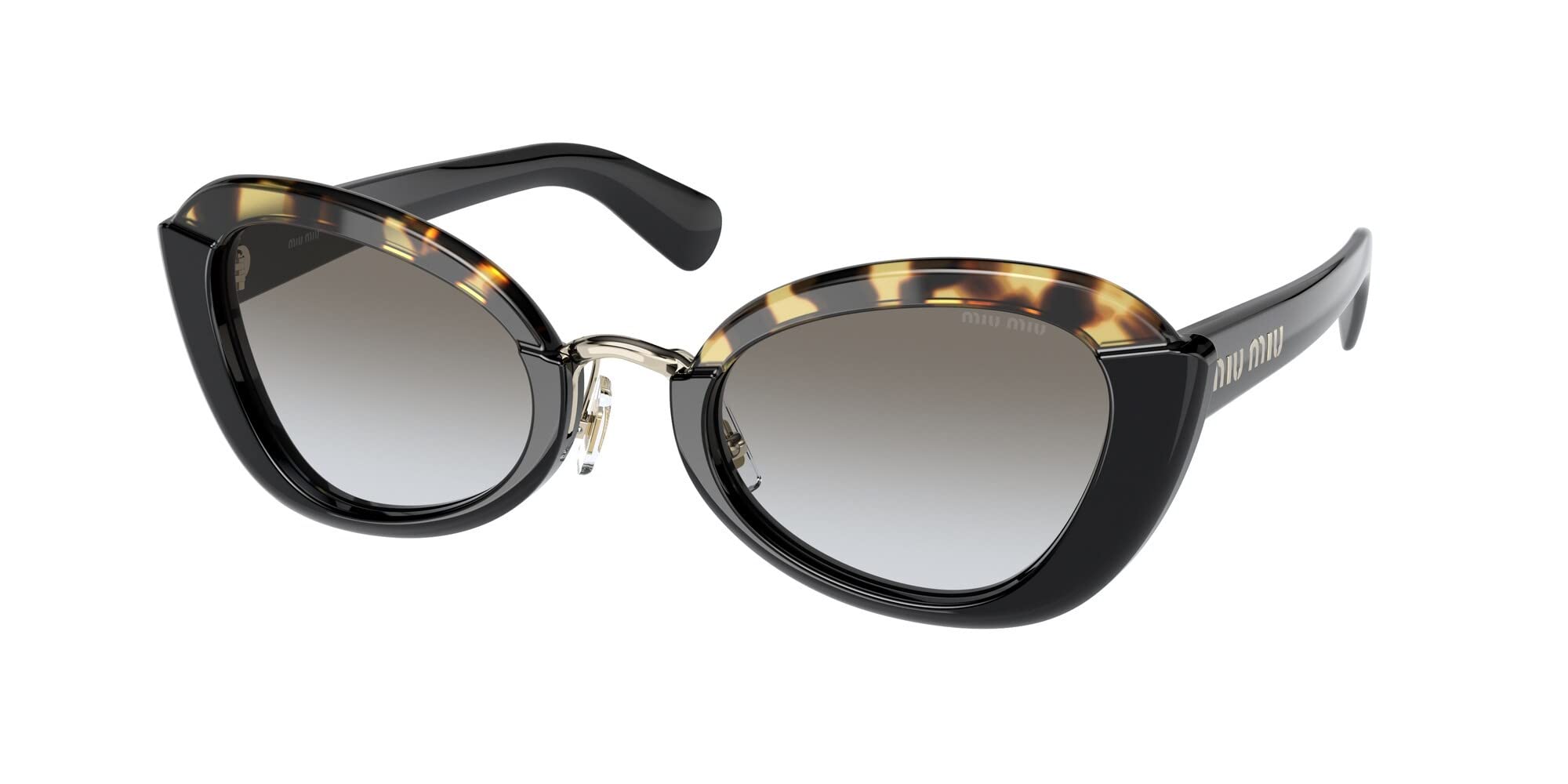 Miu Miu Women's Round Fashion Sunglasses UV Protection - Stylish Designer Shades for Women, Perfect for Beach, Driving & Outdoor Activities