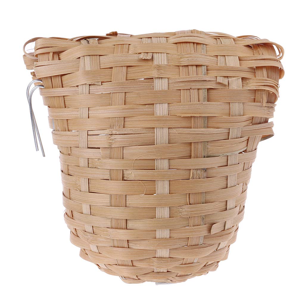 Handmade Natural Bamboo Bird House for Finches - Outdoor Bird Shelter, Cage & Hideout Toy - Perfect for Garden, Backyard & Patio Bird Watching
