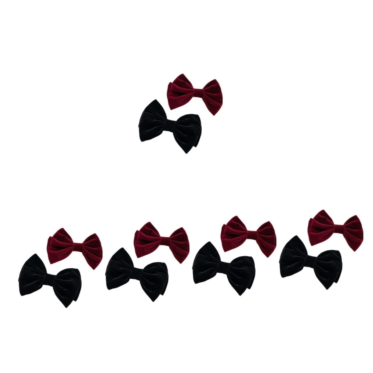 Minkissy 10 Pcs Extra Large Satin Fabric Butterfly Hair Clips for Women - French Hair Barrettes, Spring Bow Hairpins, Elegant Hair Accessories for Parties, Weddings, and Everyday Styling