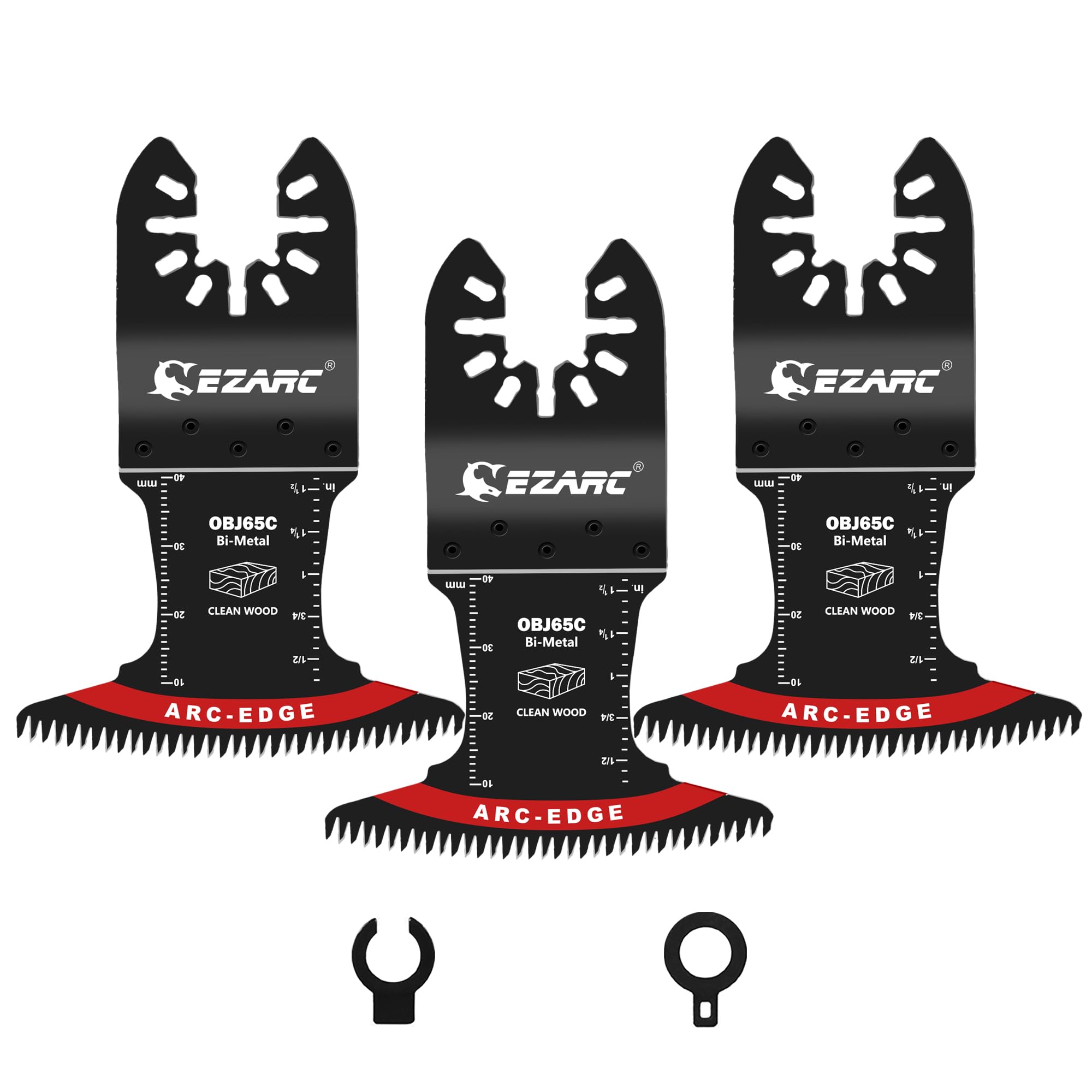 EZARC Bi-Metal Oscillating Tool Blades 3-Pack - 2-9/16