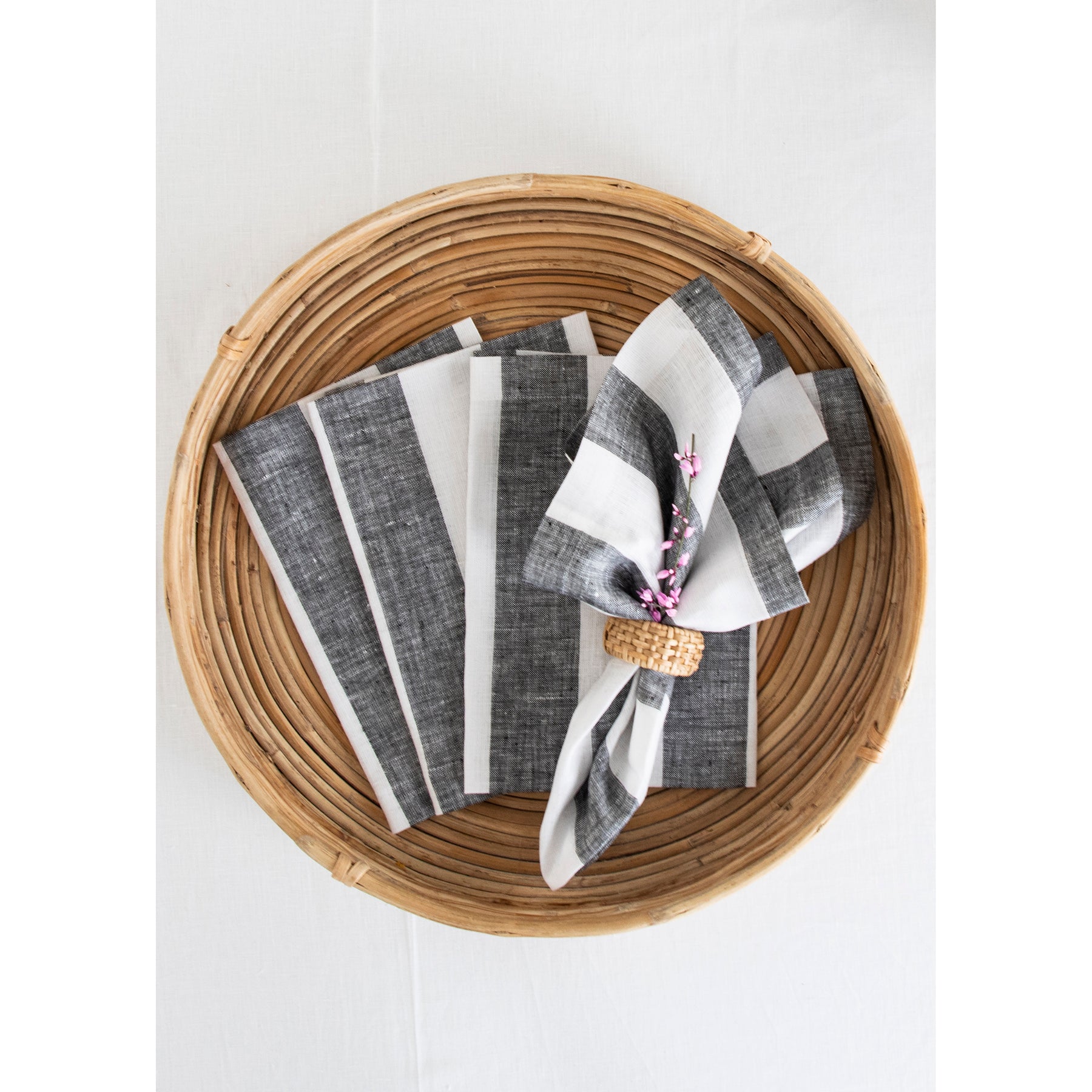 Navy and White Cabana Stripe
