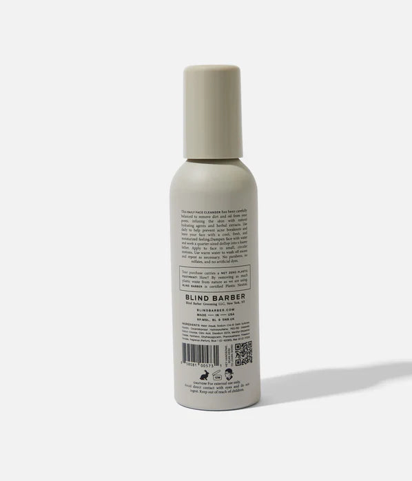 Blind Barber Watermint Gin Daily Face Cleanser for Men - Refreshing Facial Cleanser with Natural Ingredients - Perfect for Morning & Night Skincare Routine