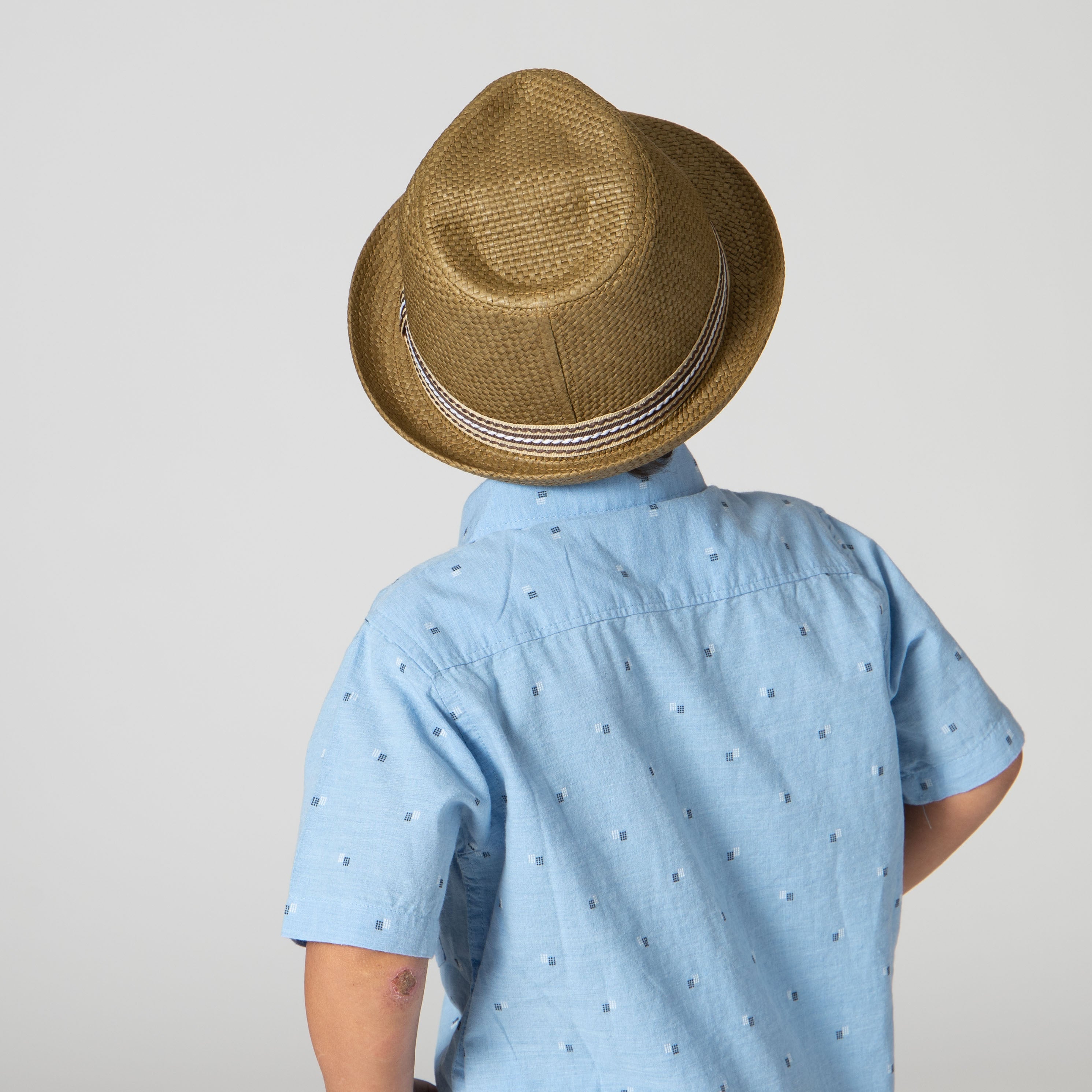 Stylish 2-4 Year Old Kids Woven Paper Fedora Hat - Perfect for Birthday Parties, Costumes & Outdoor Play